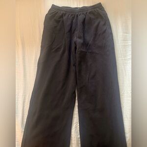 Brandy Melville Black Waffle Sweatpants